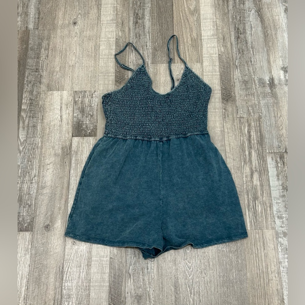 Wild Fable Stone Washed Romper